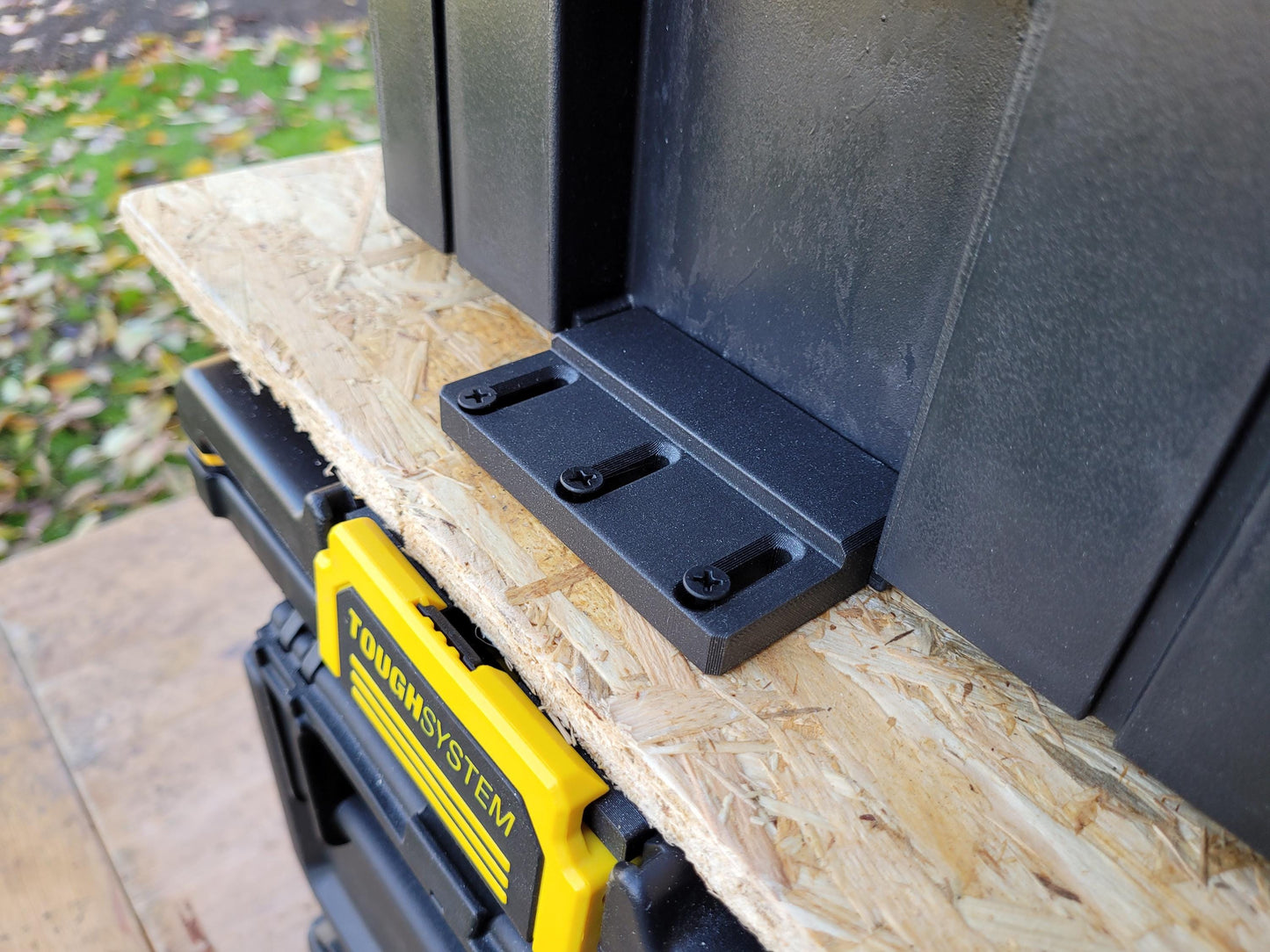 Dewalt Tstak and Stanley Fatmax to Dewalt toughsystem 2.0 adapter (separate top and bottom with Tstak and Fatmax on top)