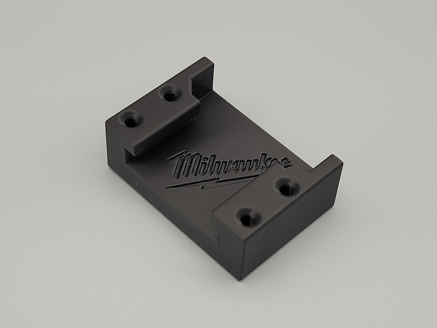 Wall Mounted Milwaukee Battery Holder – Single Battery Storage Bracket