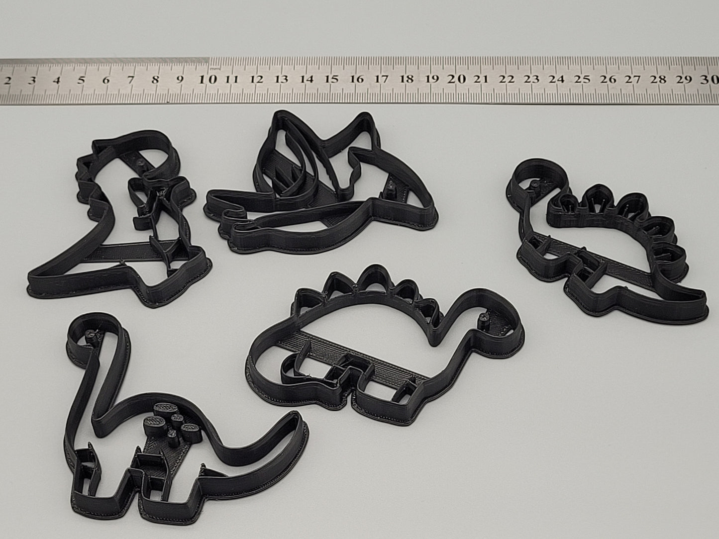 Dinosaur Cookie Cutters – Set of 5 | Kids Baking & Fondant Molds