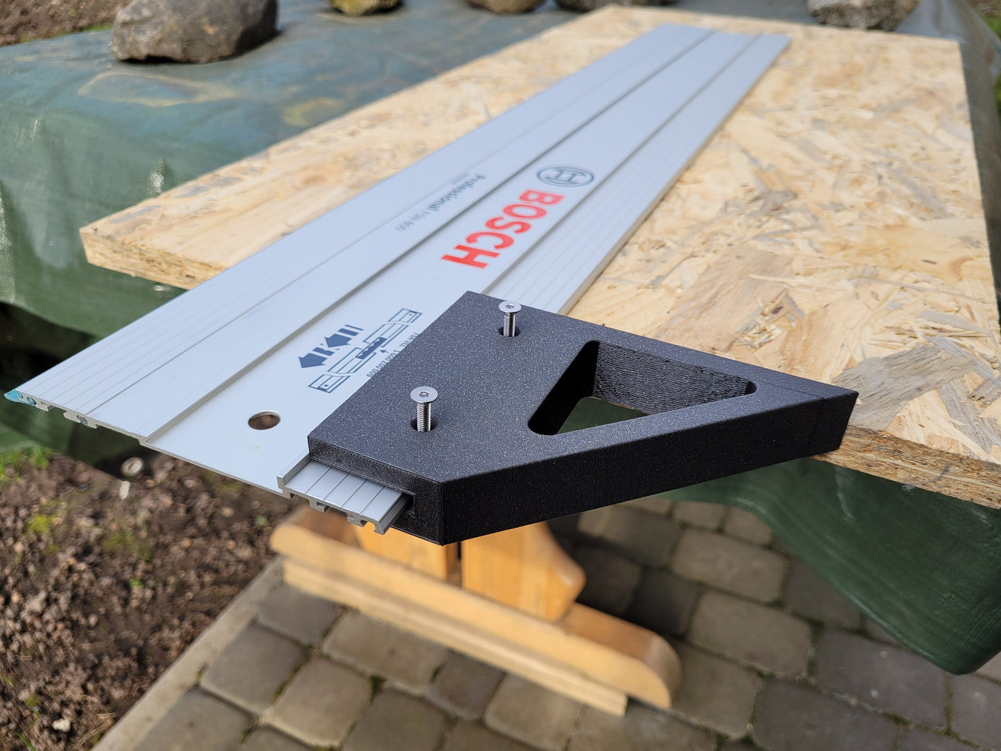Track Rail Square Fence for Bosch FSN rails, lockable and easy slide fit