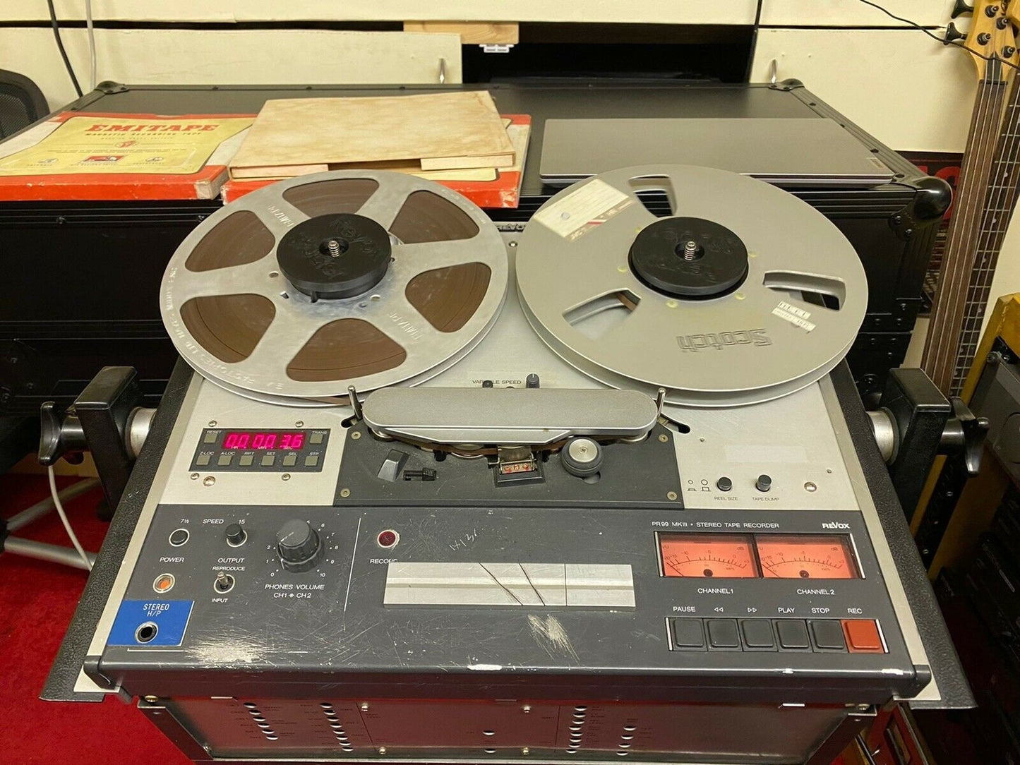 10.5" nab hub revox studer 1 pair