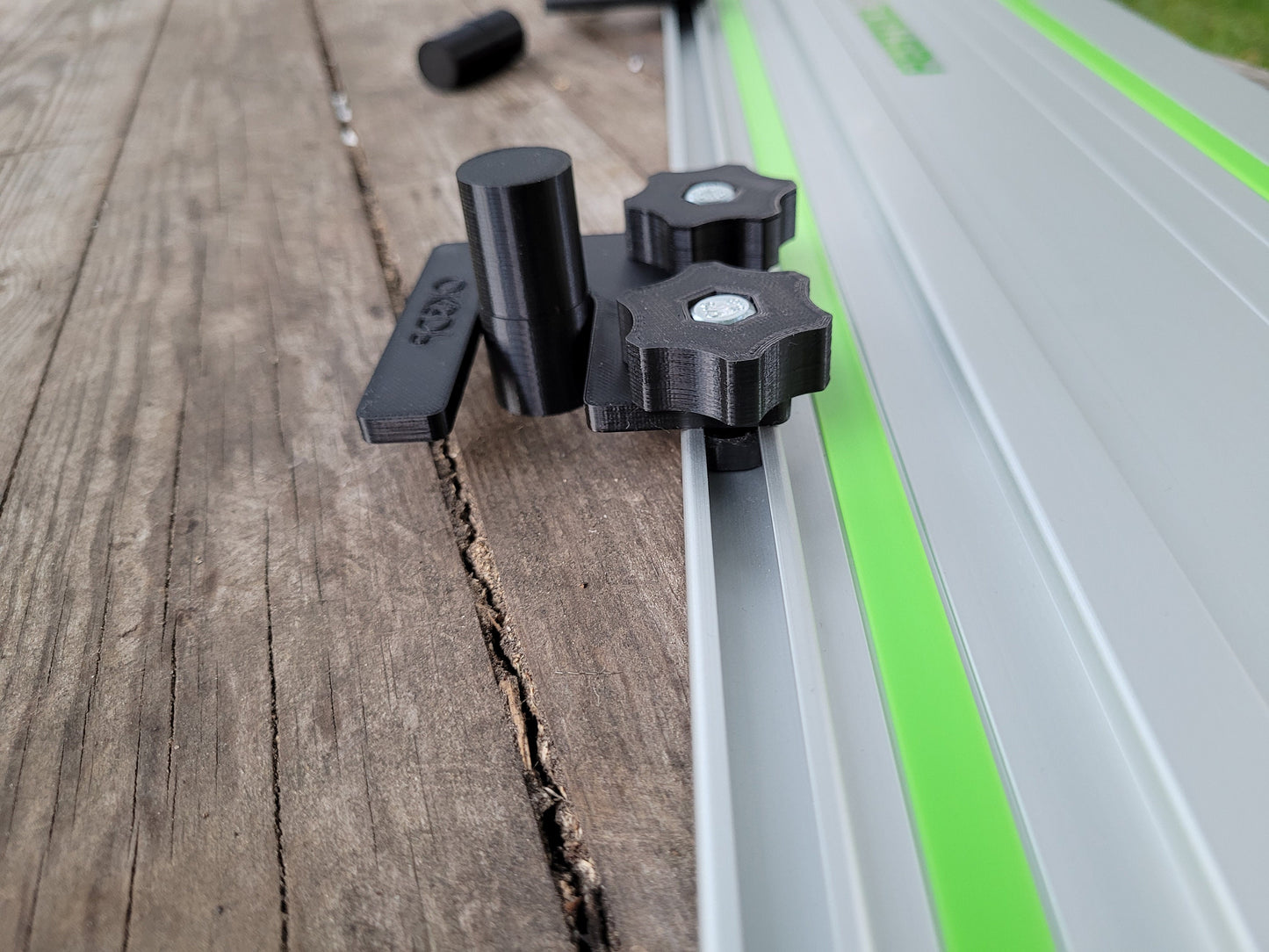 Dog lock set with bench dogs for Festool Rails