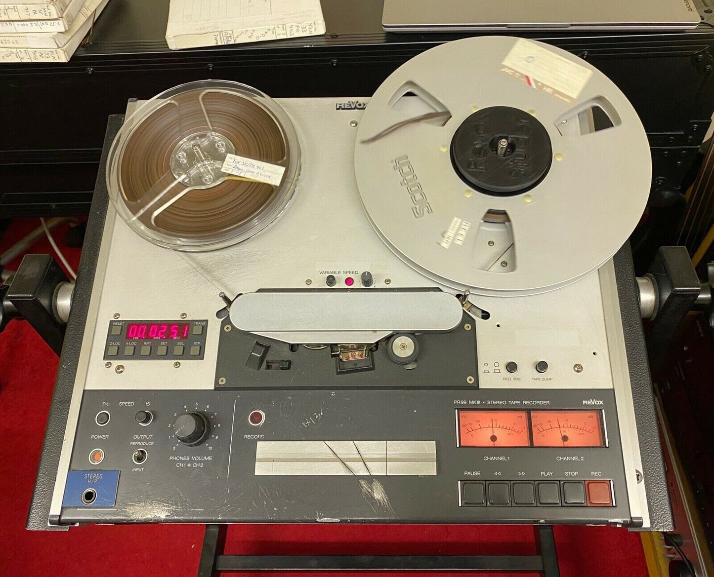 10.5" nab hub revox studer 1 pair