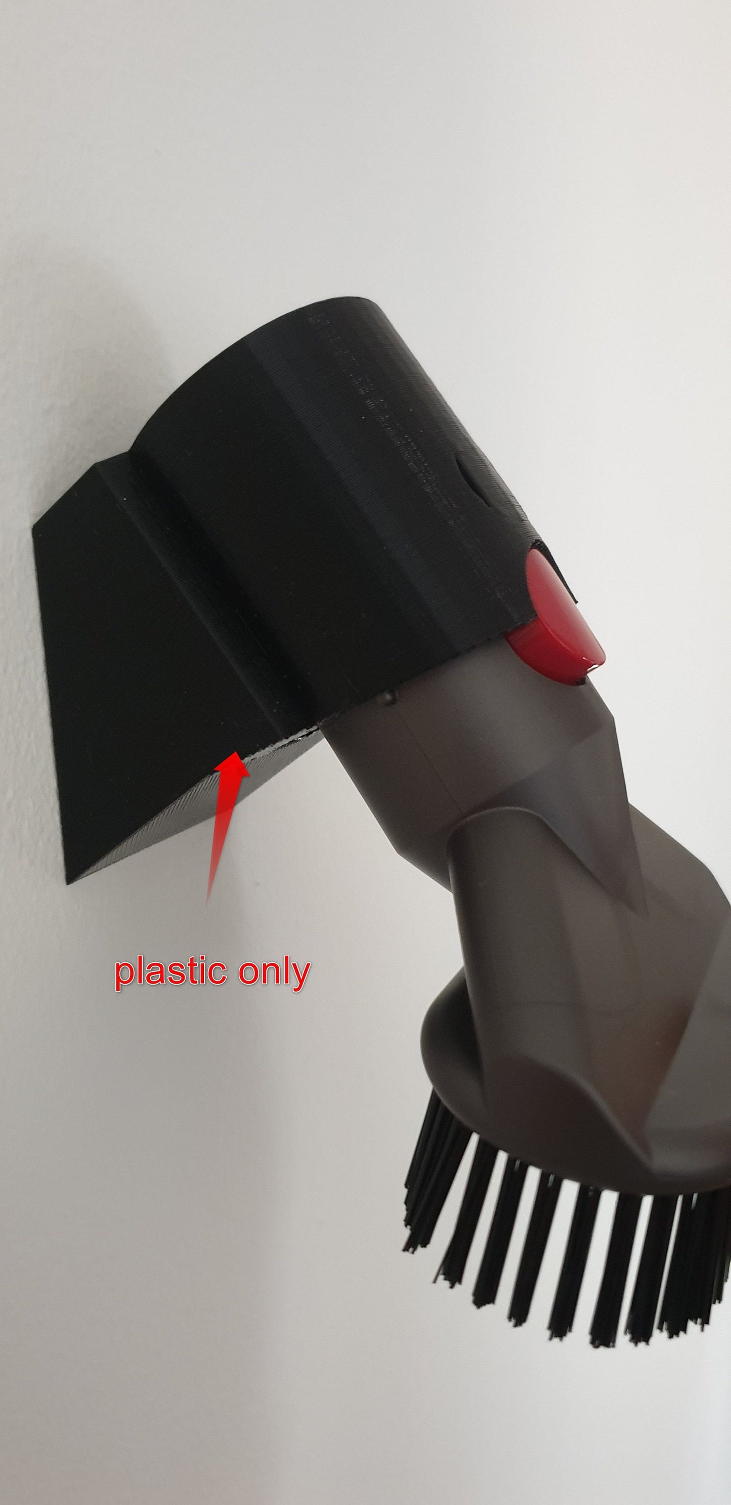 Dyson wall mount accessory attachment storage rack holder for 1 tool angled