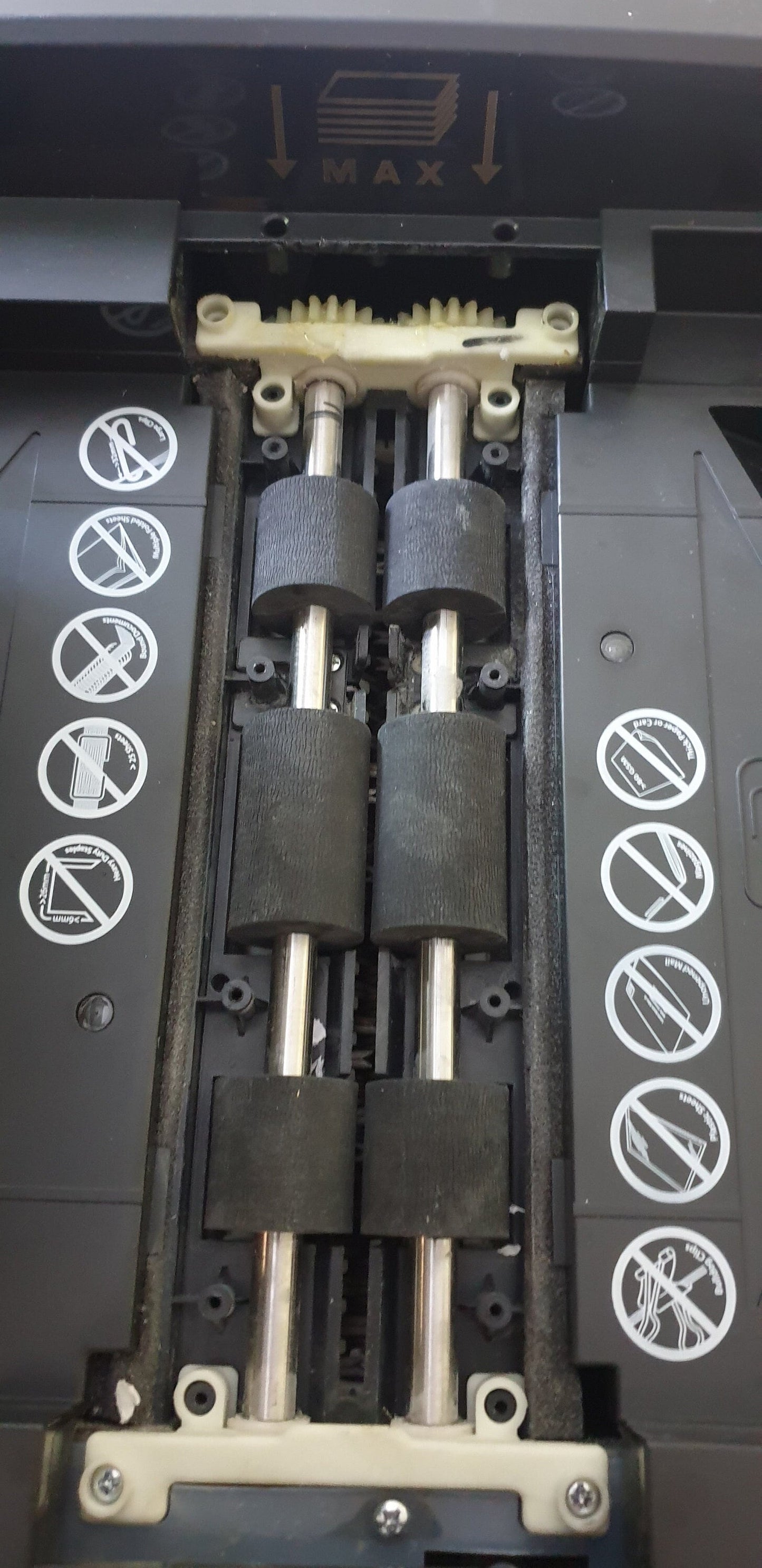 Rexel optimum autofeed+ 45x 50x shredder gear with metal gear socket