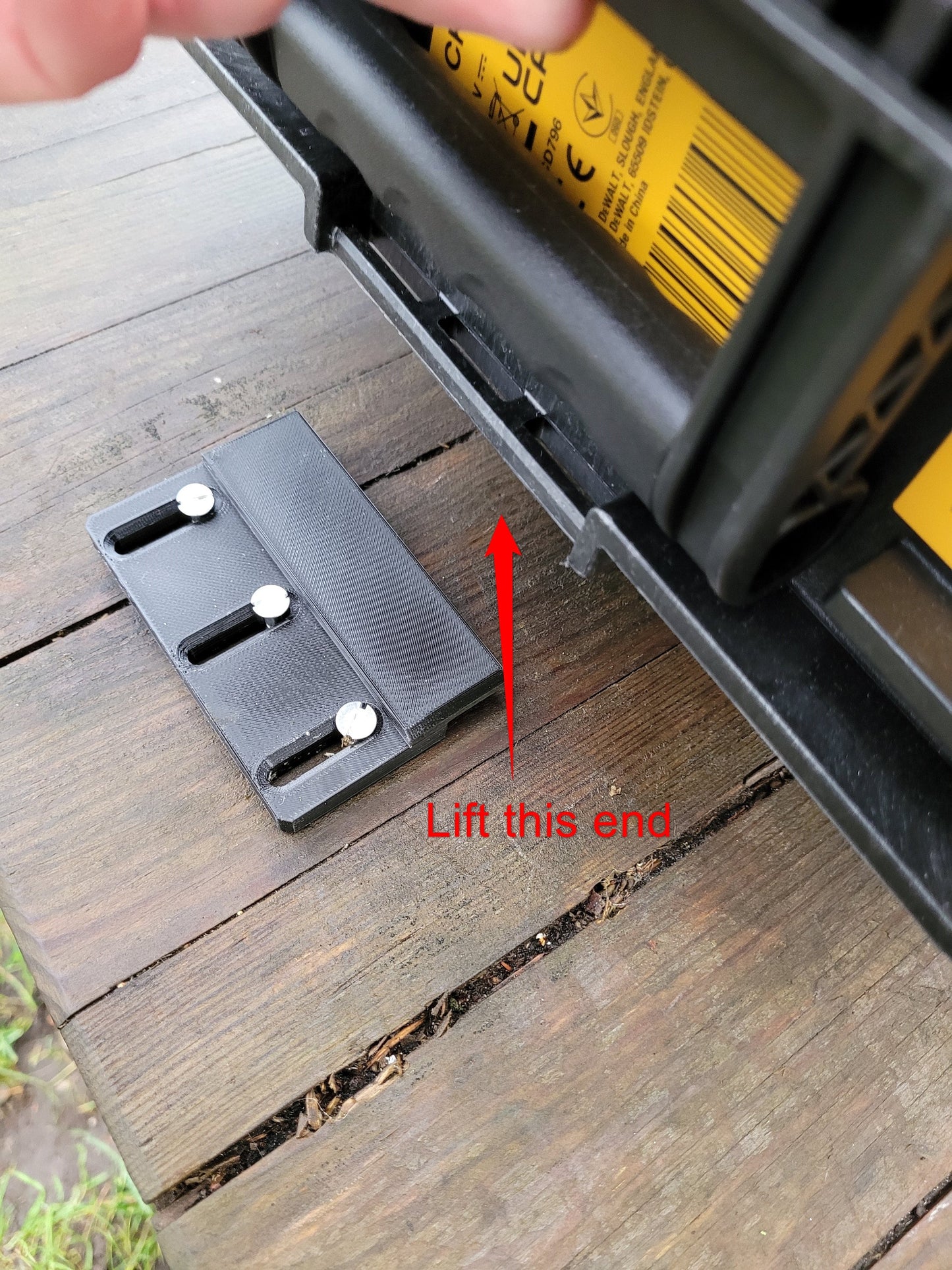 Double holder mount for Dewalt Toughsystem 1.0 and 2.0 (1 set)