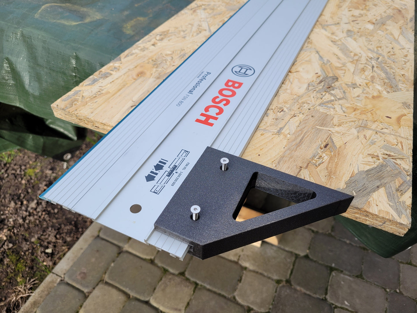 Track Rail Square Fence for Bosch FSN rails, lockable and easy slide fit