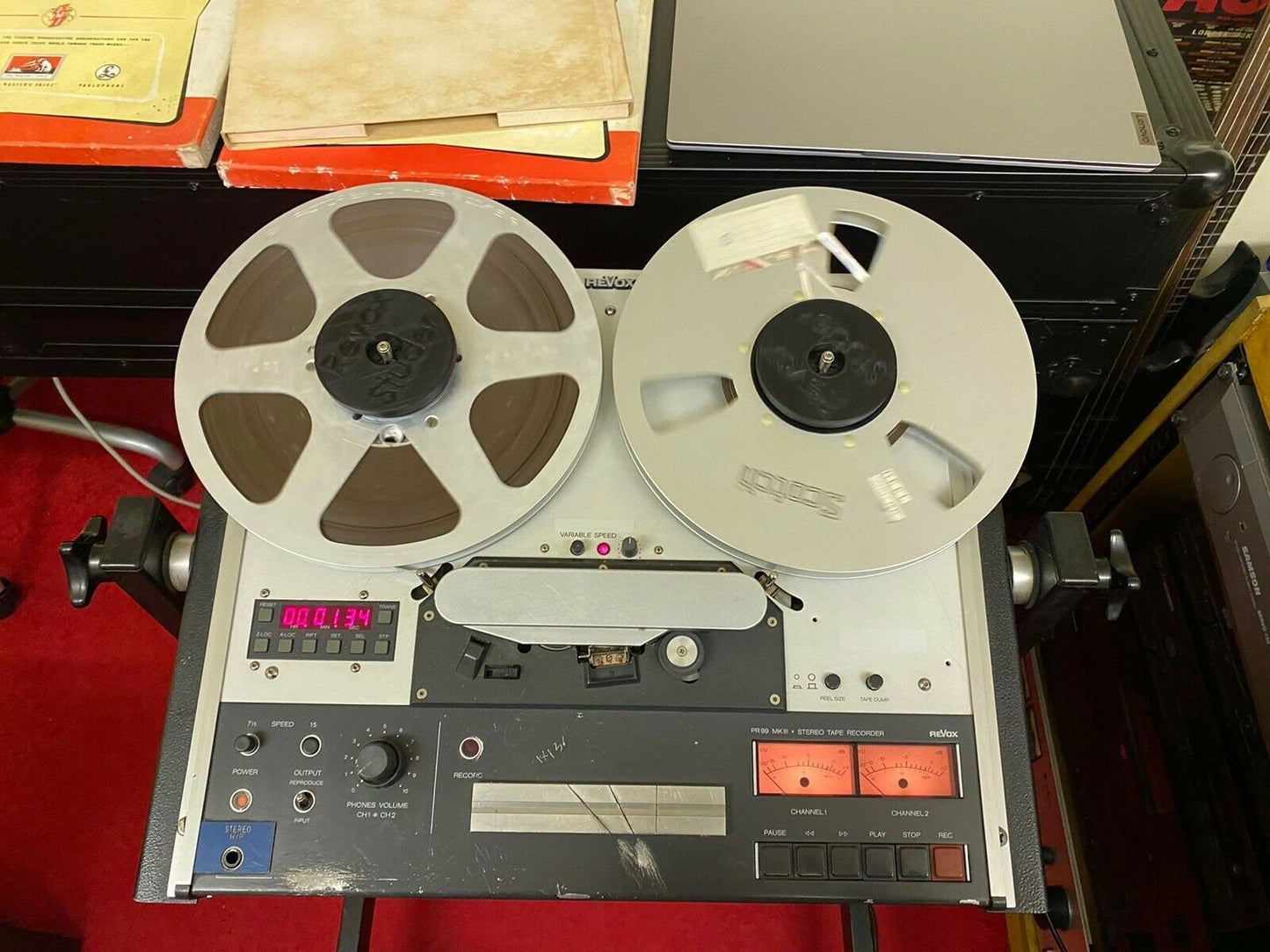 10.5" nab hub revox studer 1 pair