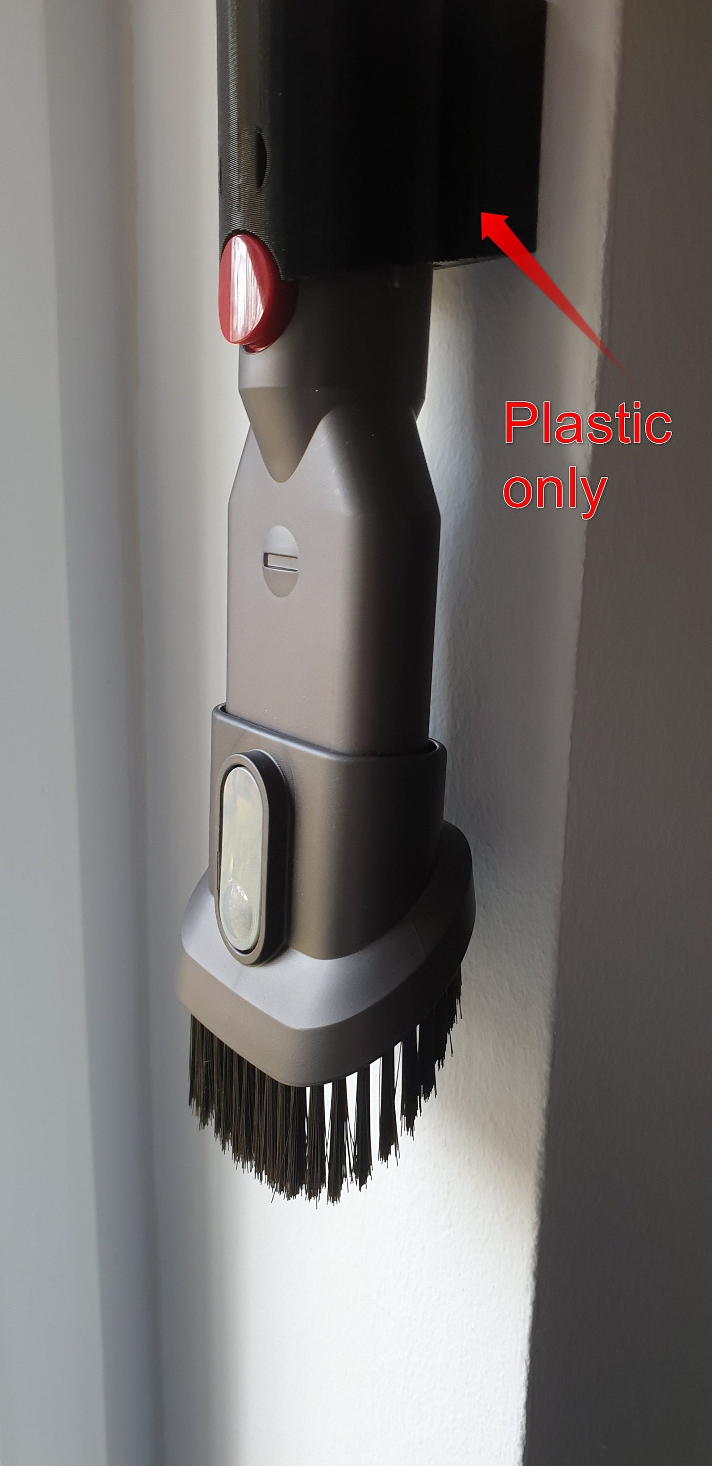 Dyson wall mount accessory attachment storage rack holder for 1 tool (accessories pictured)