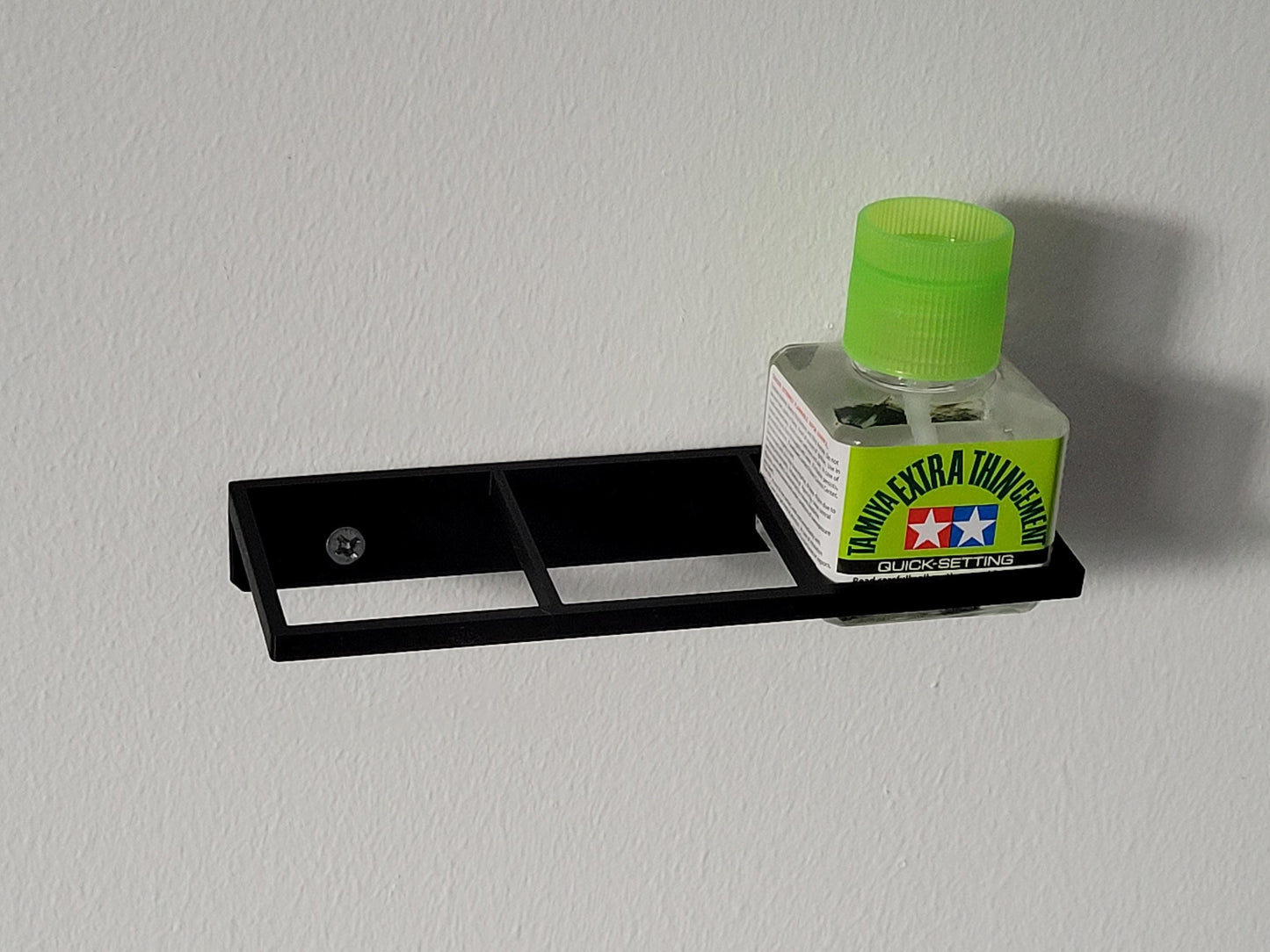 Tamiya cement Holder for walls – Fits 3 Bottles | Tamiya cement Compatible Organizer for Hobby & Miniature Paints
