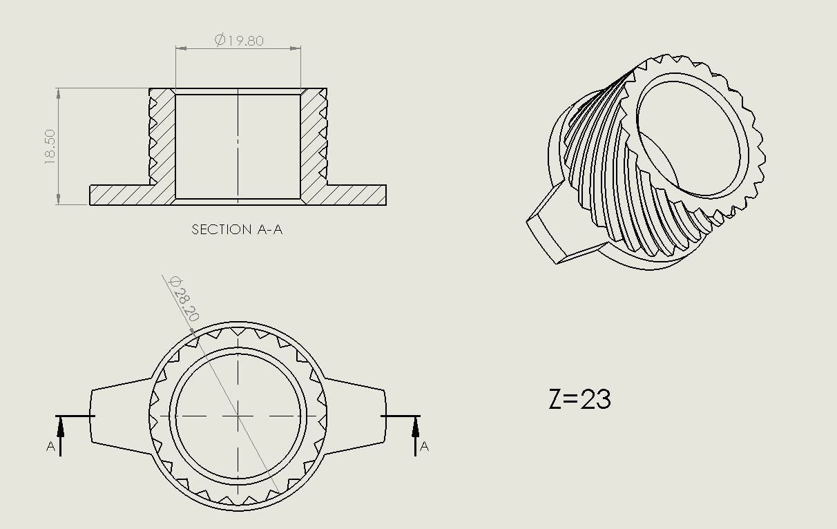 Suzuki burgman 125 07-13 speedometer gear