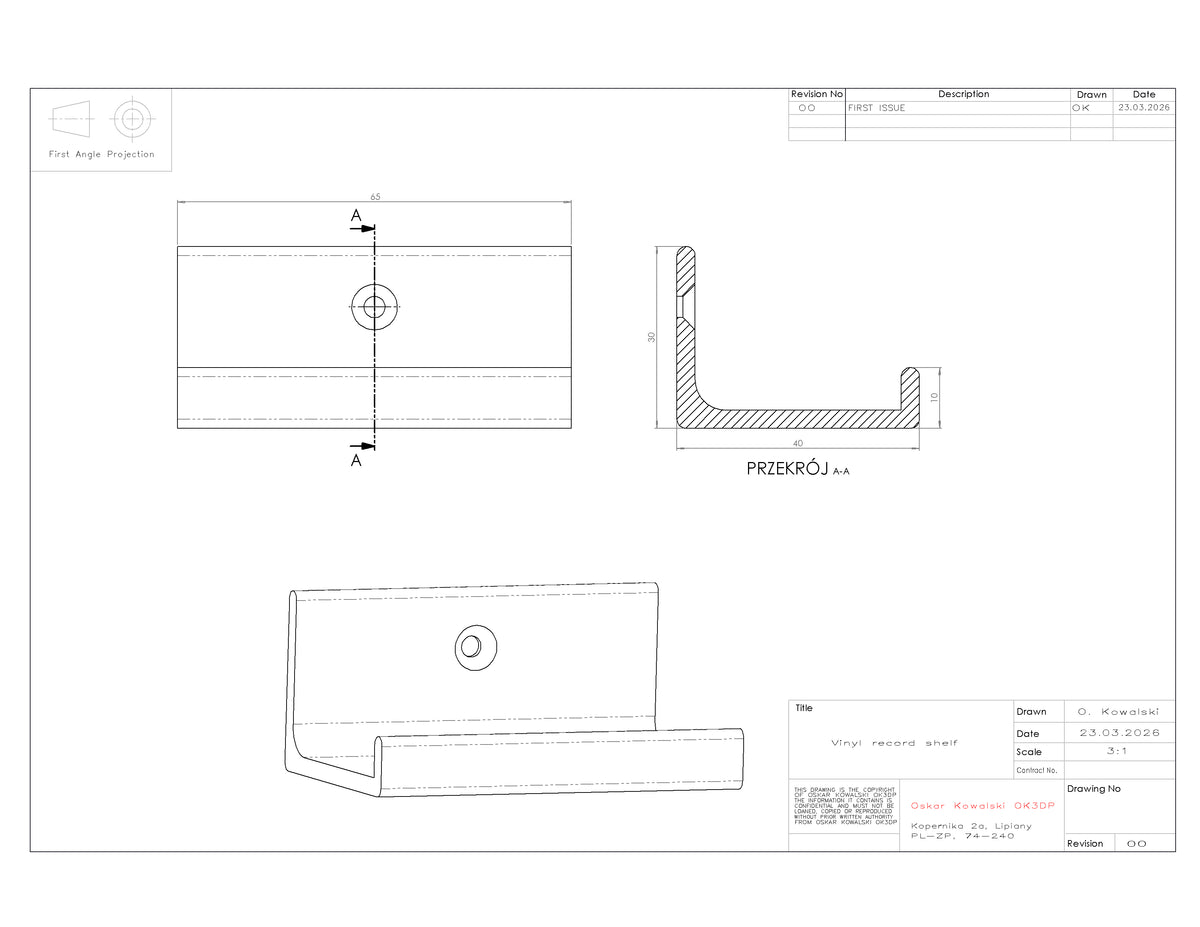 Vinyl Record Wall Mount Shelf | LP Display Stand | Album Holder | Floating Record Storage | Minimalist Music Decor