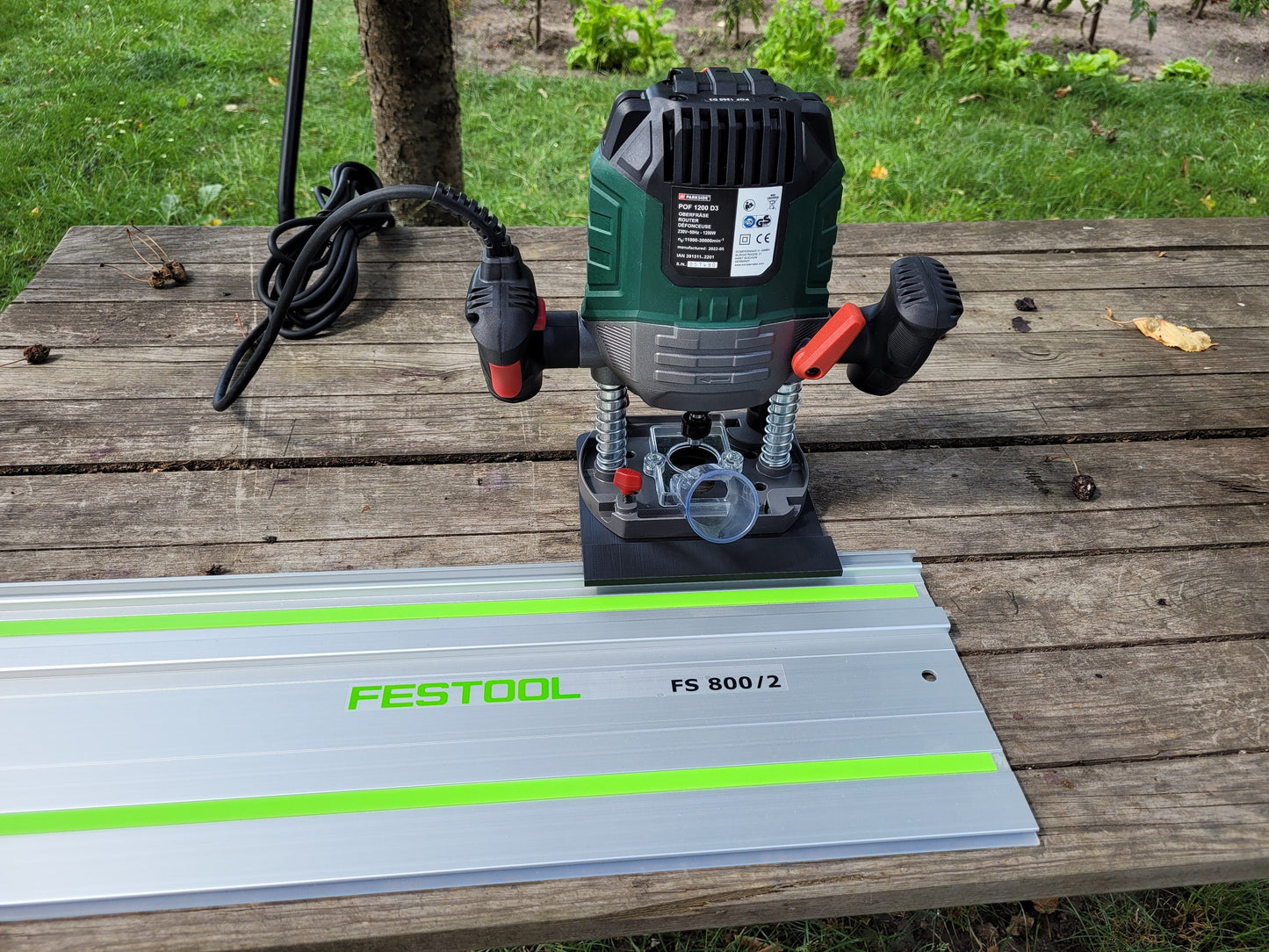 Festool guide rail adapter for Lidl Parkside Router POF 1200 D3 C2