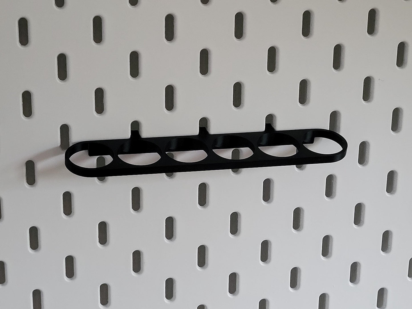 Paint Tube Holder for IKEA Skådis Pegboard – Holds 6 x 18ml Bottles | Vallejo Compatible Organizer for Hobby Paints & Miniatures
