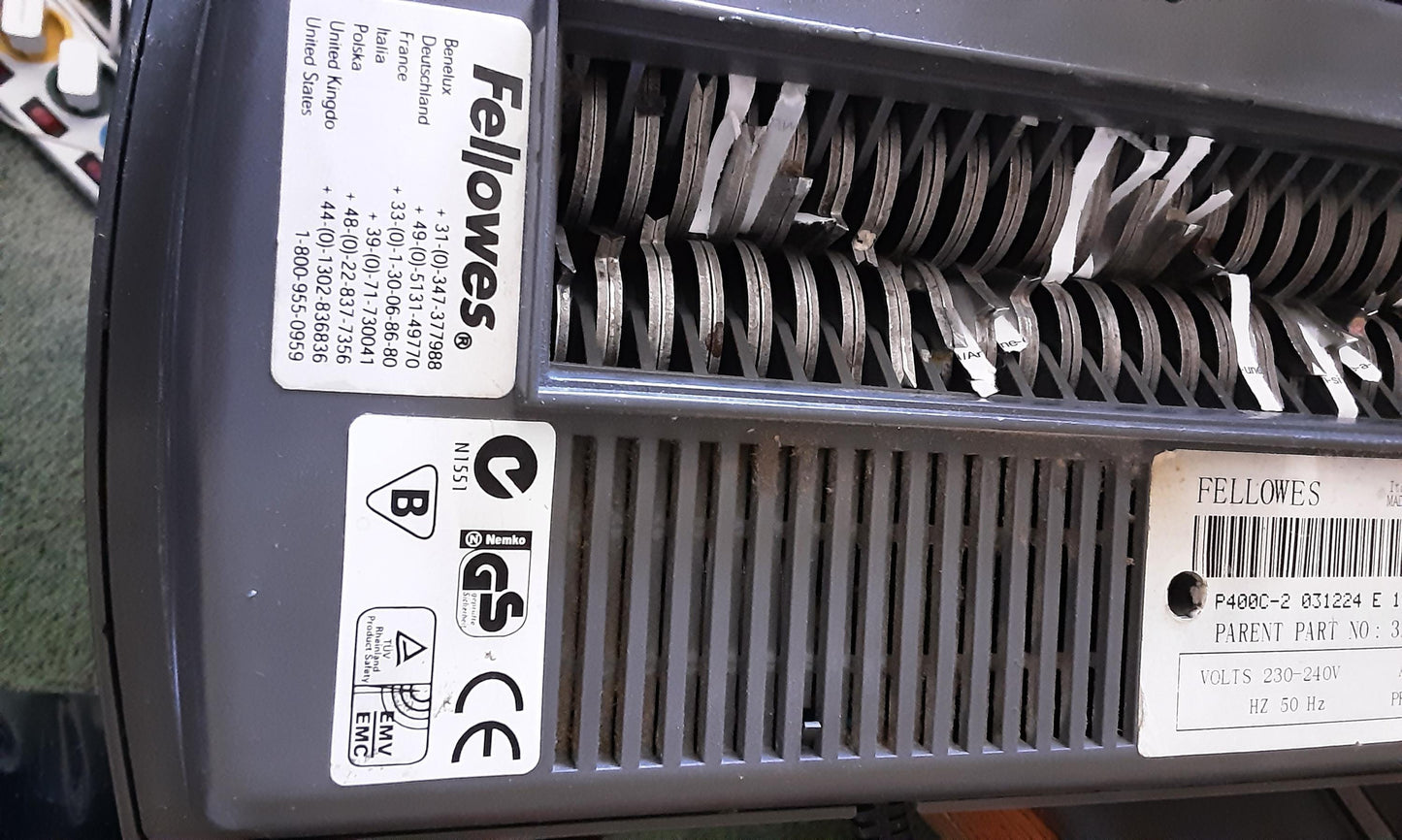 Fellowes P400C-2 shredder gear