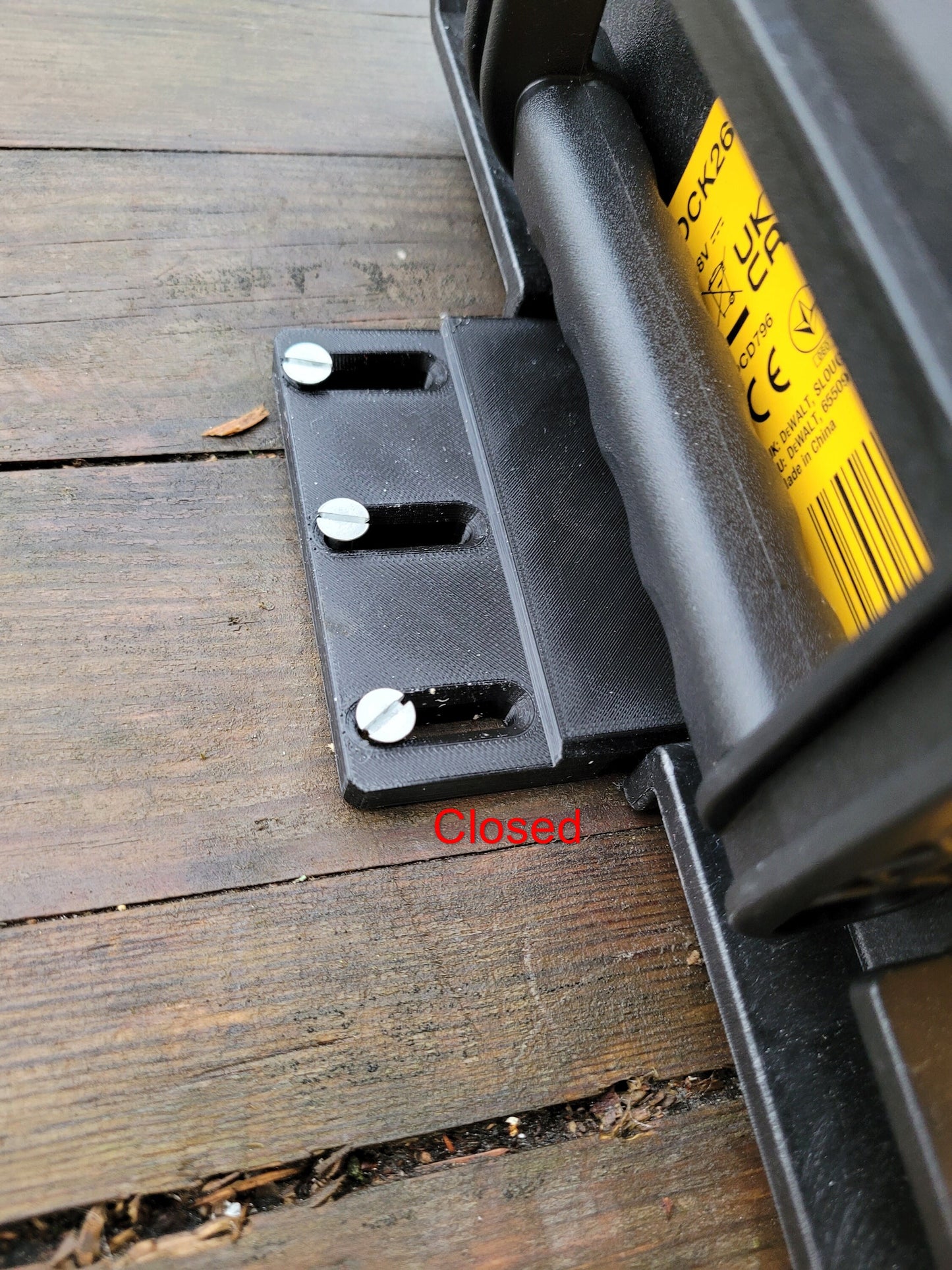 Double holder mount for Dewalt Toughsystem 1.0 and 2.0 (1 set)