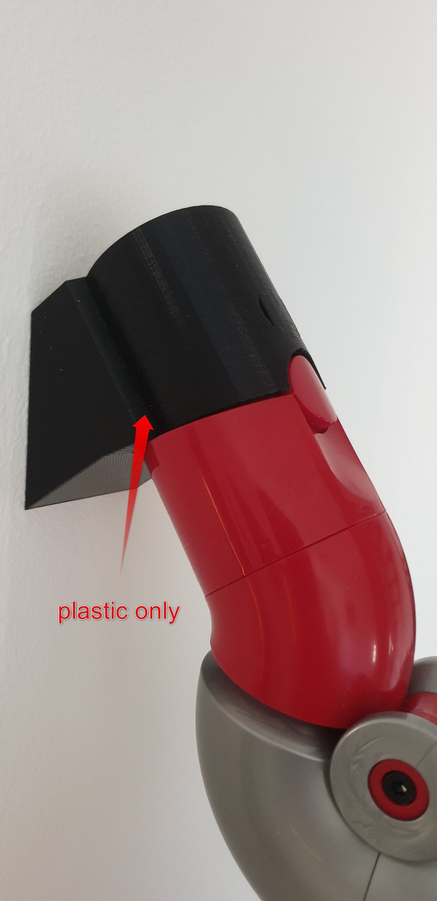 Dyson wall mount accessory attachment storage rack holder for 1 tool angled