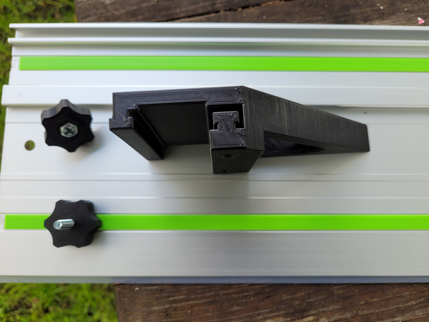 Track rail square fence for Festool rails