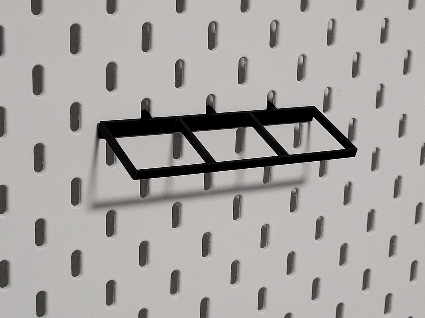Tamiya cement Holder for IKEA Skådis – Fits 3 Bottles | Tamiya cement Compatible Organizer for Hobby & Miniature Paints