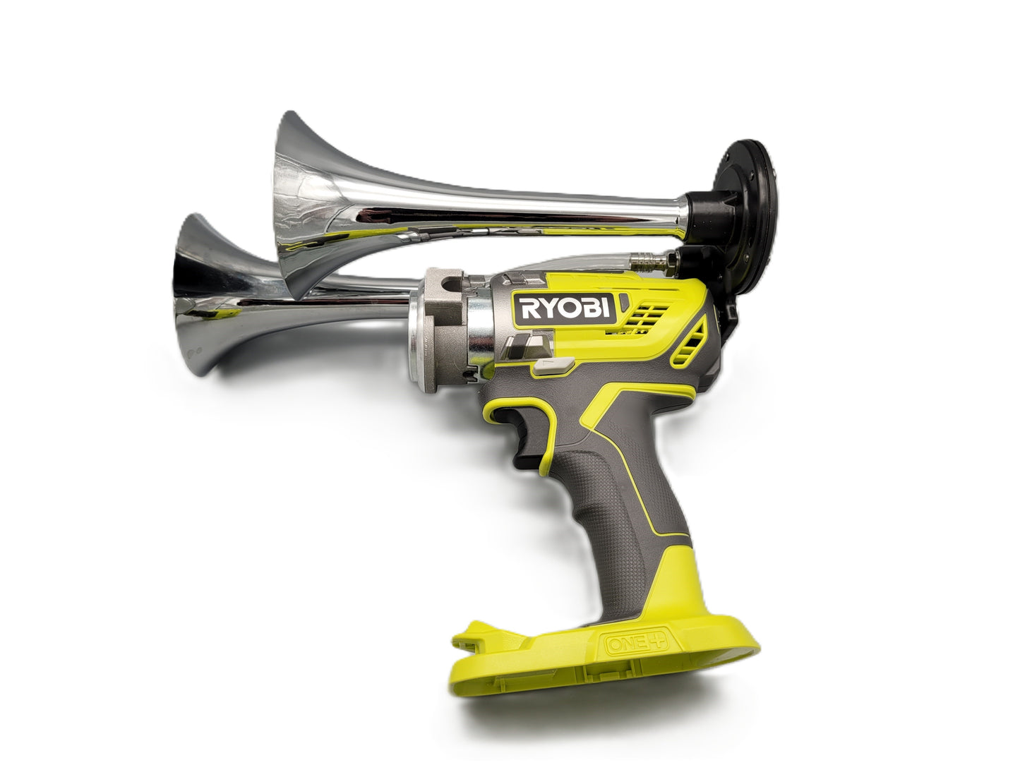 Ryobi R18DD3-0 Cordless Drill Converted to 150dB Train Horn – Extreme Loud DIY Tool Mod