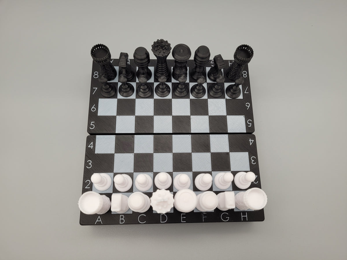 Custom Chess Set | Personalized Chess Board & Pieces | Custom Text Gift Box | Unique Handmade Game Set