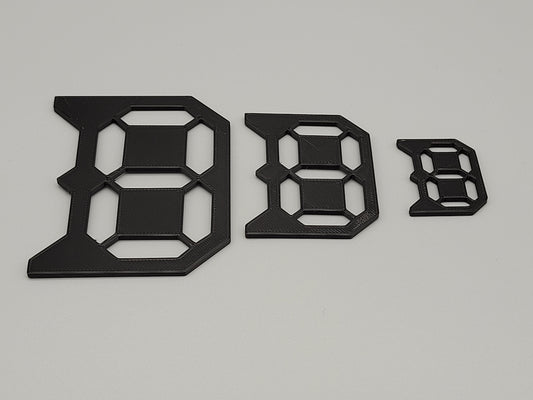 Zestaw szablonów do formowania numerów 3szt | Szablony malarskie DIY do ścian, mebli i projektów artystycznych