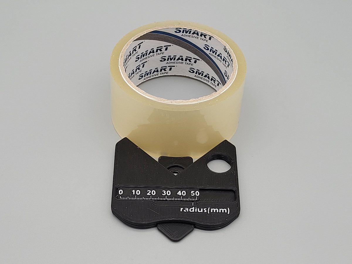 Radius Measuring Gauge 0–50mm | Plastic Fillet & Corner Radius Tool for Engineering, Machining