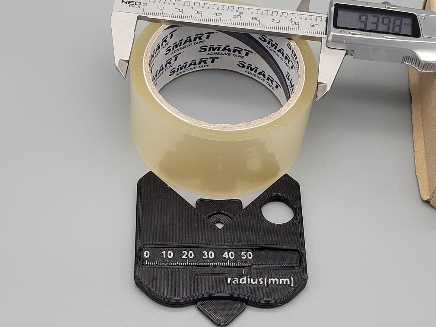 Radius Measuring Gauge 0–50mm | Plastic Fillet & Corner Radius Tool for Engineering, Machining
