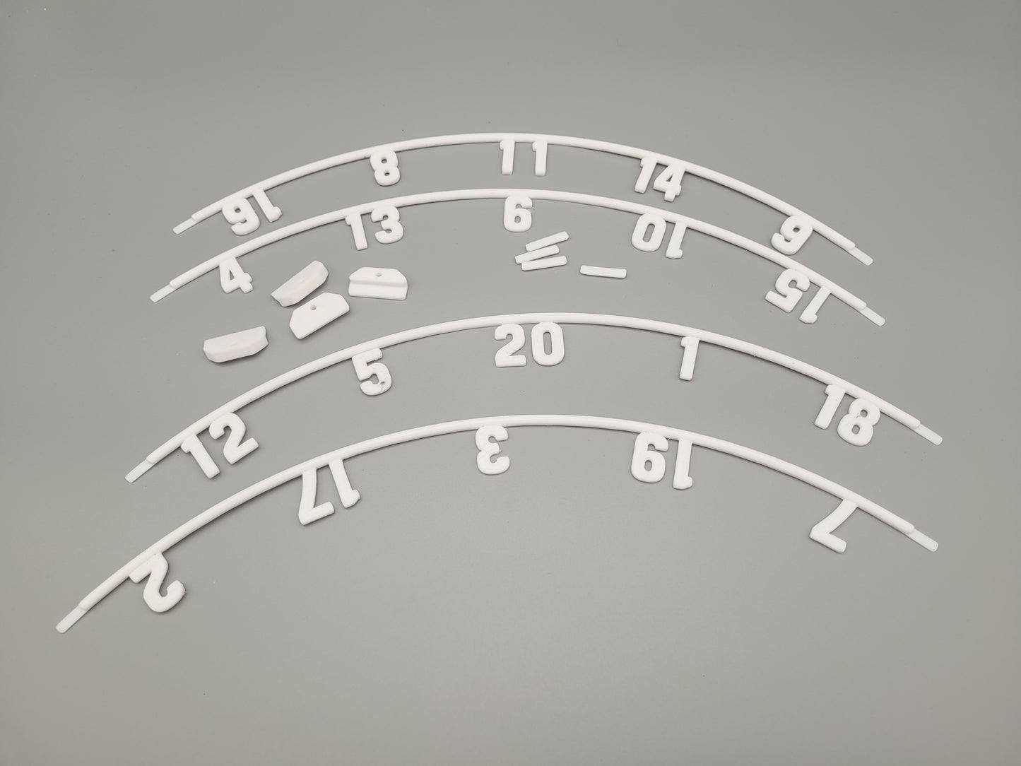 Dartboard Number Ring – Modular 4-Piece Replacement with Connecting Parts