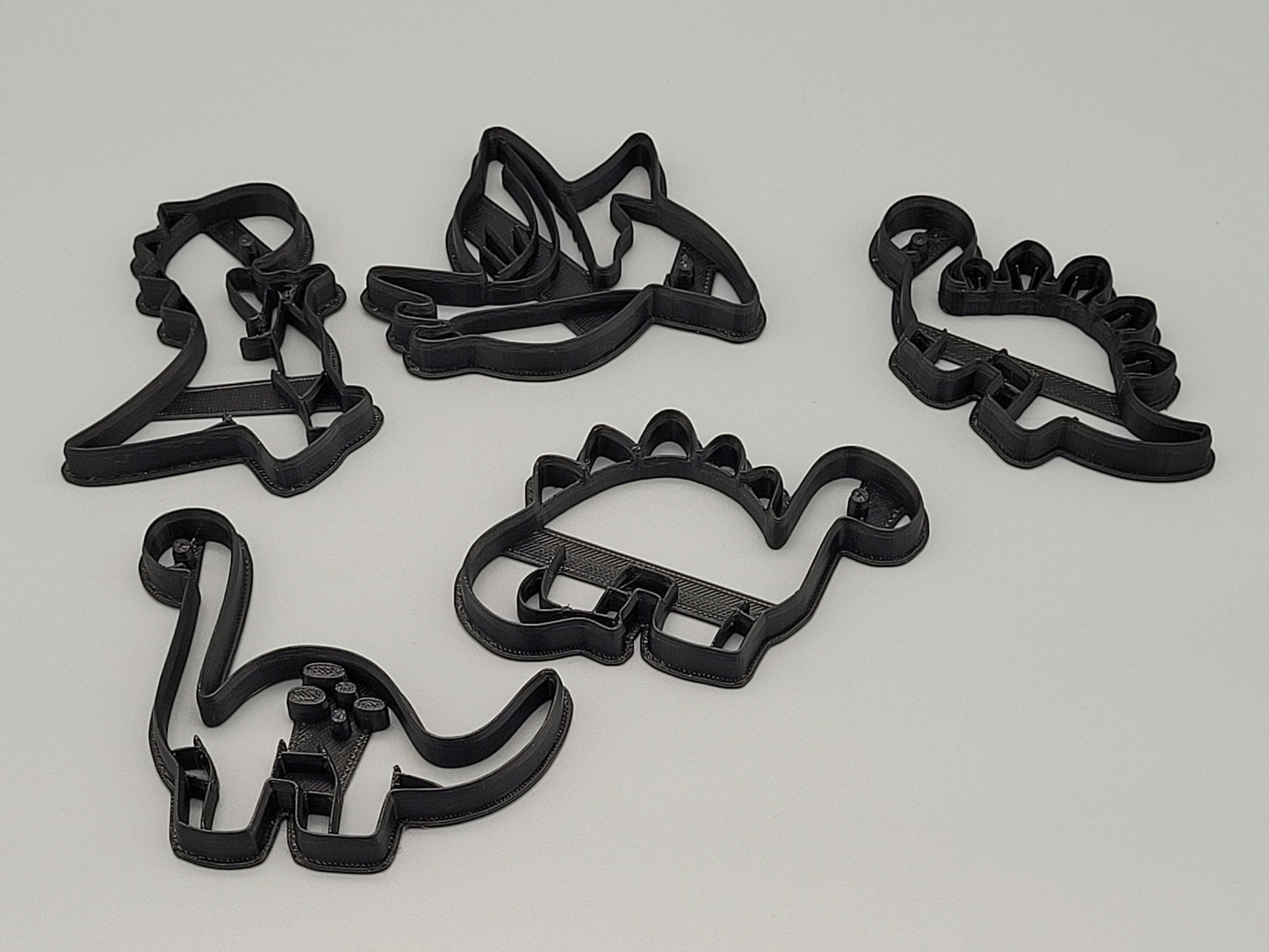 Dinosaur Cookie Cutters – Set of 5 | Kids Baking & Fondant Molds