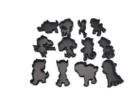 Paw Patrol Themed Stamp & Cutter Set (12-Piece) | Kids Craft & Baking Shapes