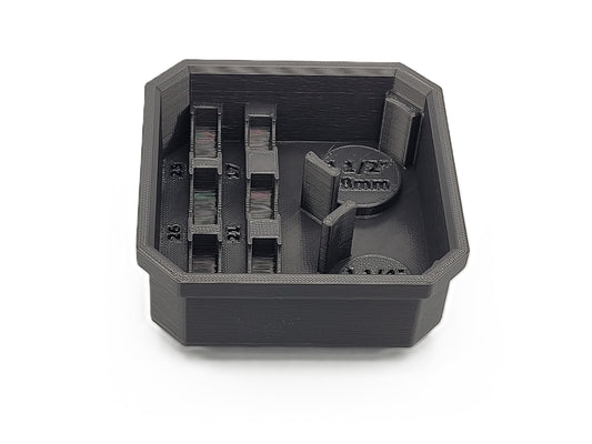 Rotary Cutting Bit Holder – Small Bin for Milwaukee PACKOUT Compact (Low Profile)
