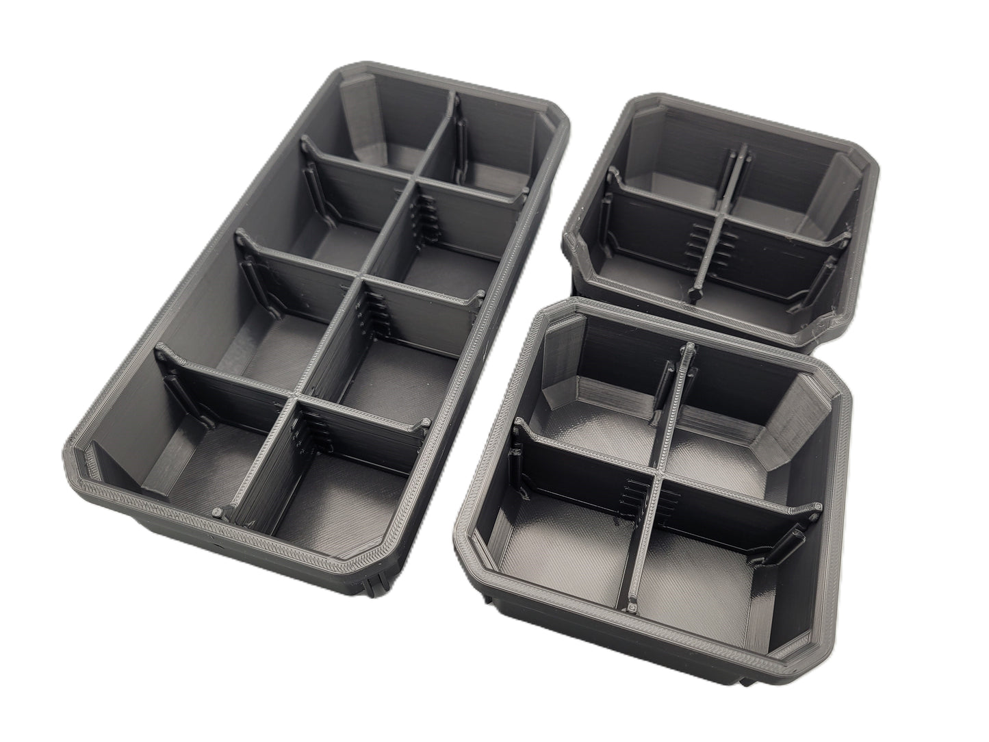 Milwaukee Packout Low Profile Organizer Compatible Containers & Dividers – Modular Storage Bins Set – Toolbox Organization System