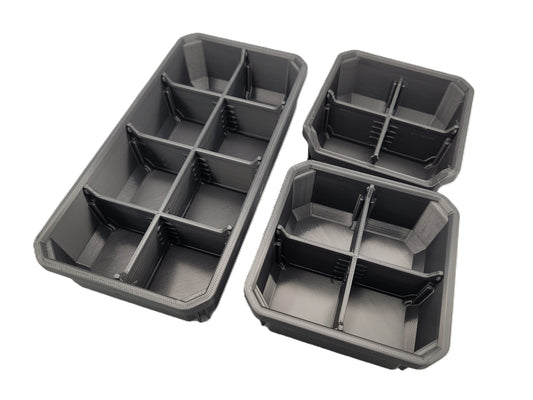 Pojemniki i przegrody do Milwaukee Packout Low Profile Organizer – modułowy system organizacji (druk 3D)