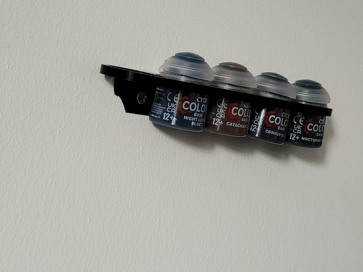 Paint Tube Holder for walls – Fits 5 x 13ml Bottles | Citadel Compatible Organizer for Hobby & Miniature Paints