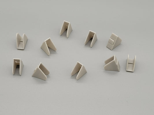 Reel to reel tape retaining clip for spools 10 pieces