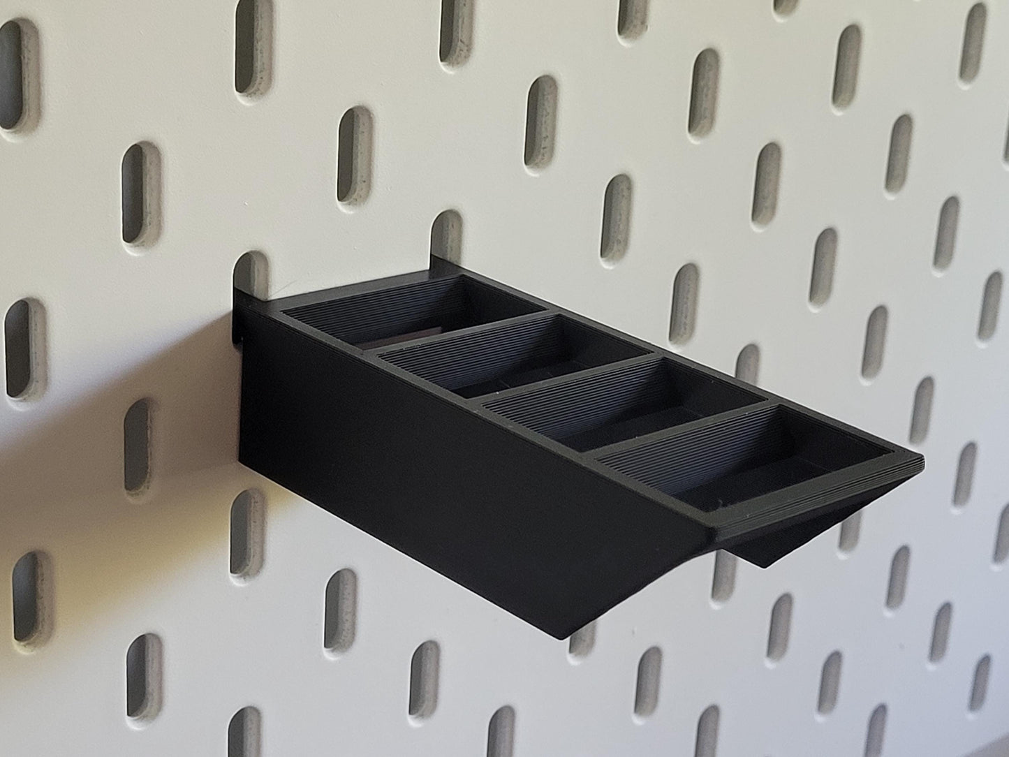 Bobbin Holder for Ikea Skadis Pegboard – Fits 3 or 12 Bobbins | Sewing, Serger & Embroidery Organizer
