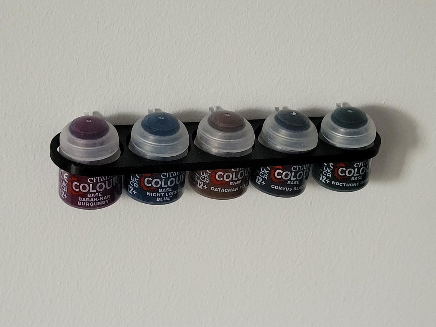 Paint Tube Holder for walls – Fits 5 x 13ml Bottles | Citadel Compatible Organizer for Hobby & Miniature Paints