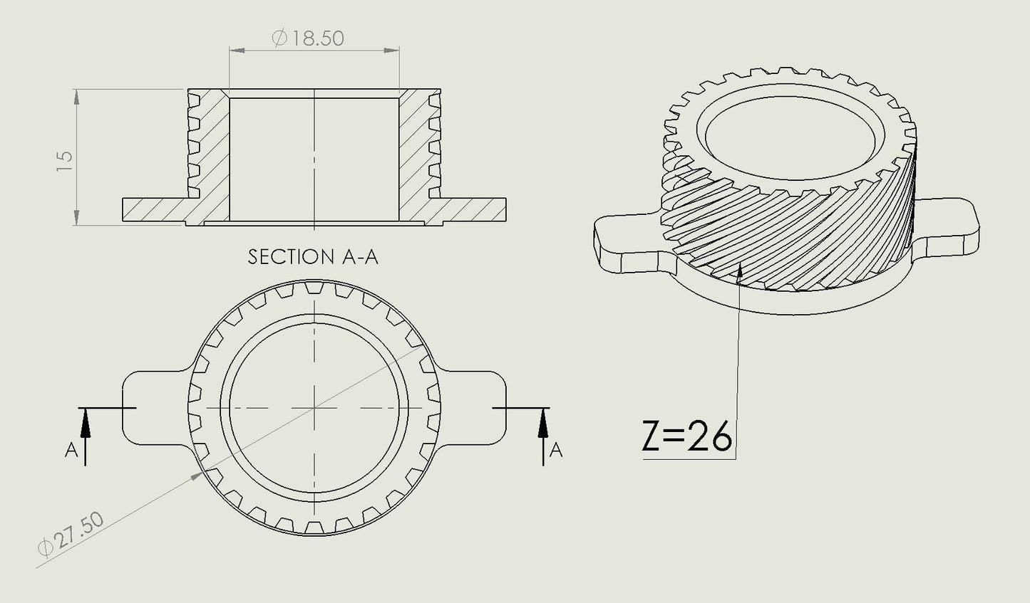 Suzuki 1999 ts50x speedometer gear