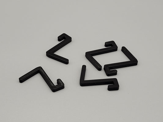 Pegboard Hook Set for IKEA Skadis – Set of 5 Angled Peg Mounts for Tools, Rulers & Accessories – Strong, Secure Fit
