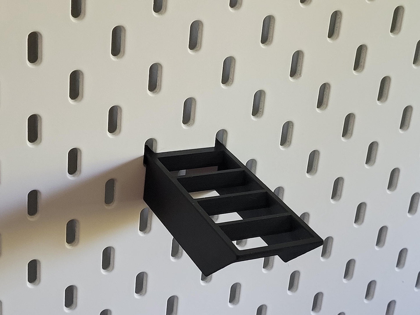 Bobbin Holder for Ikea Skadis Pegboard – Fits 3 or 12 Bobbins | Sewing, Serger & Embroidery Organizer