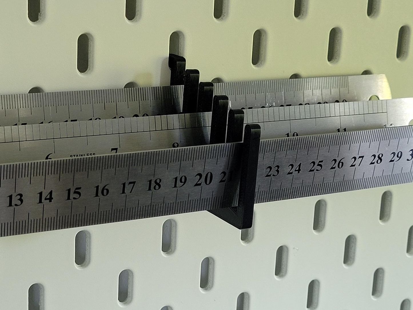 Vertical Ruler Storage Holder – Set of 2 for IKEA Skadis – Gift for Quilters, Sewers, Crafters, Architects