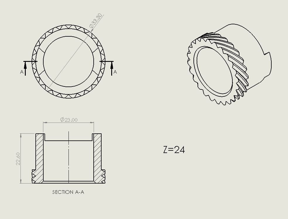 Honda cb 500 96-03 speedometer gear