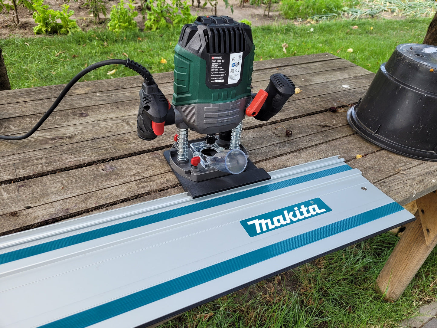 Makita guide rail adapter for Lidl Parkside Router POF 1200 D3 C2