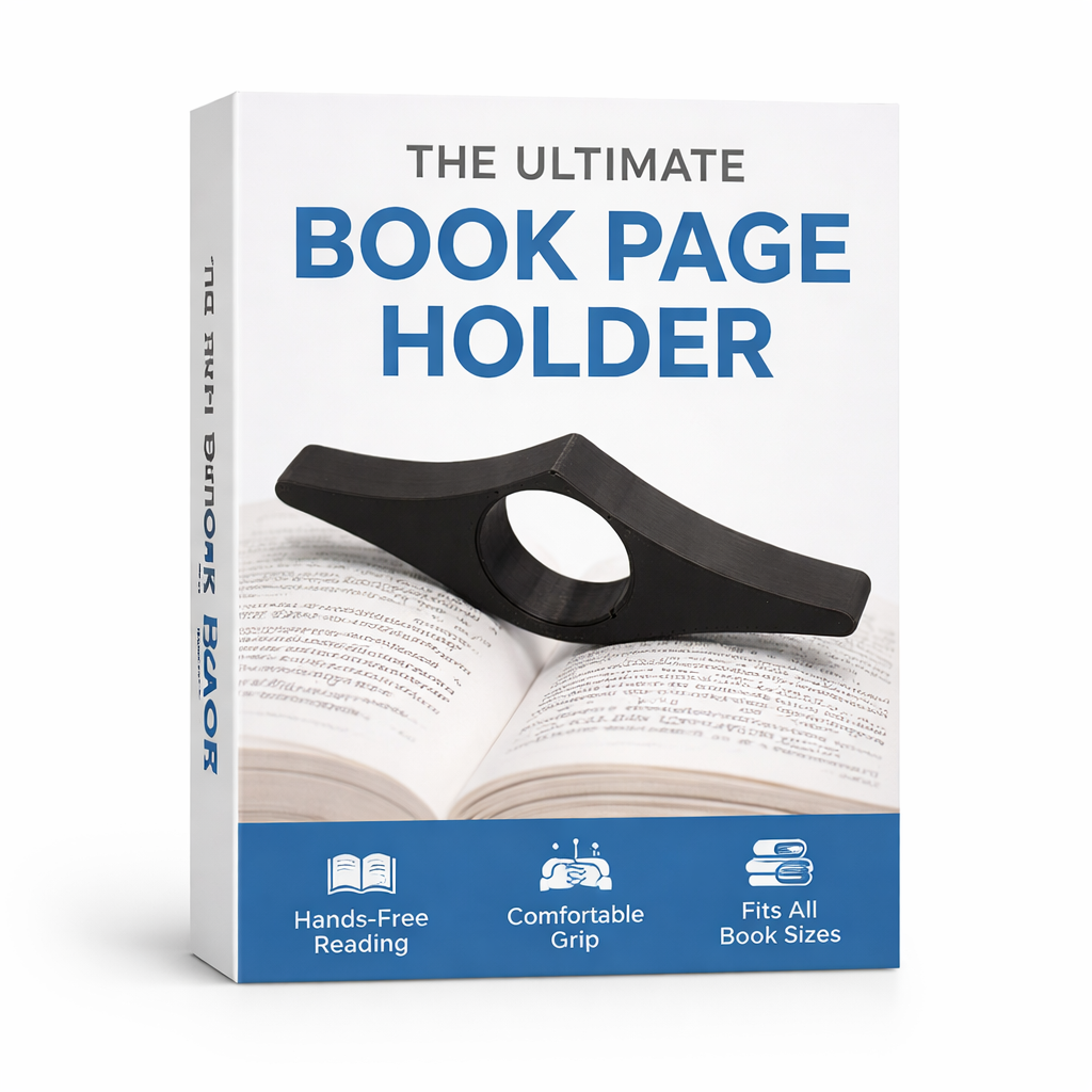 Book Page Holder Ring, One Hand Reading Tool