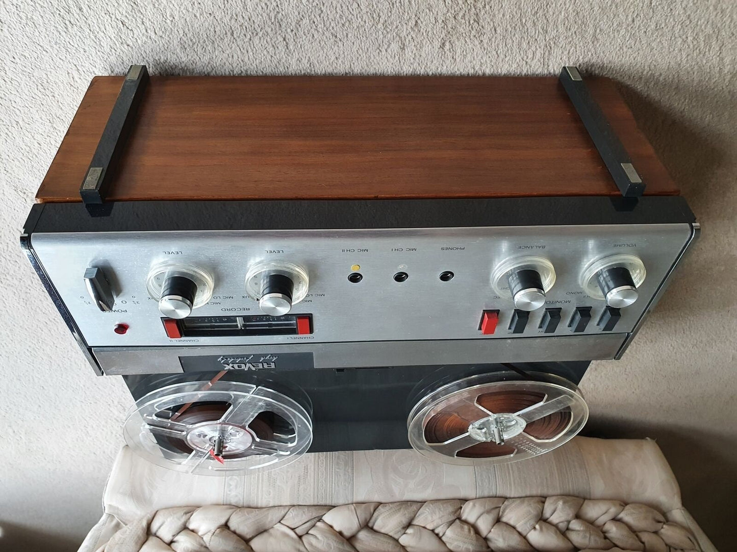 Revox a77 foot bottom wooden case 2 pieces