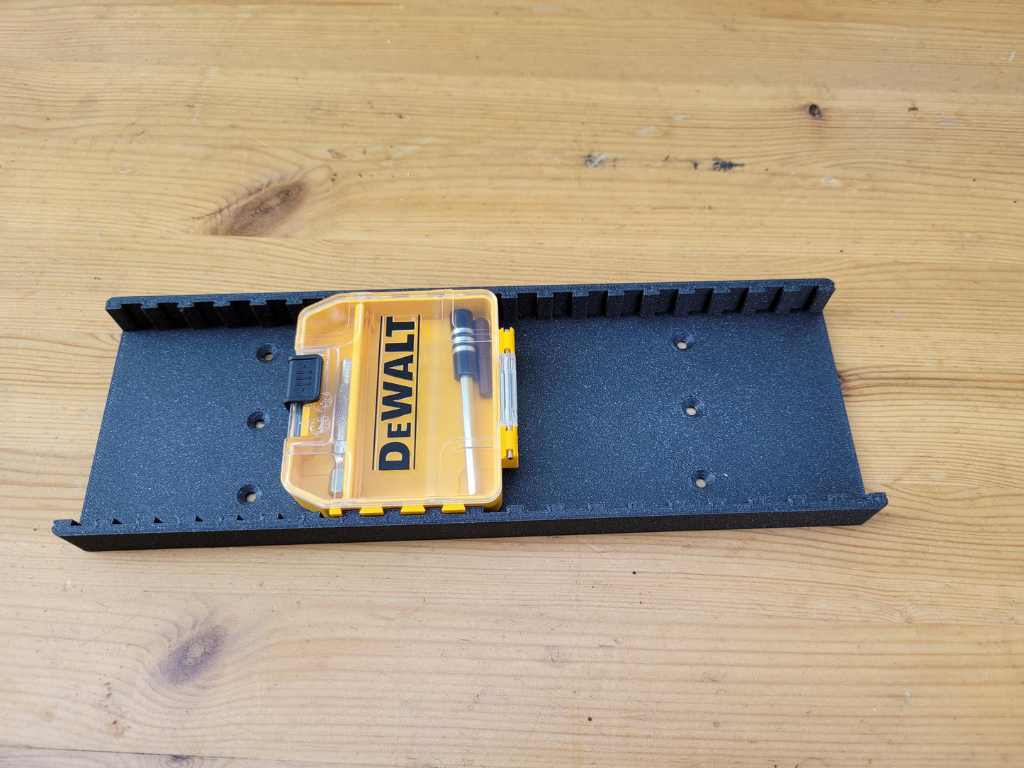 Wall mount for Dewalt Toughcase inserts