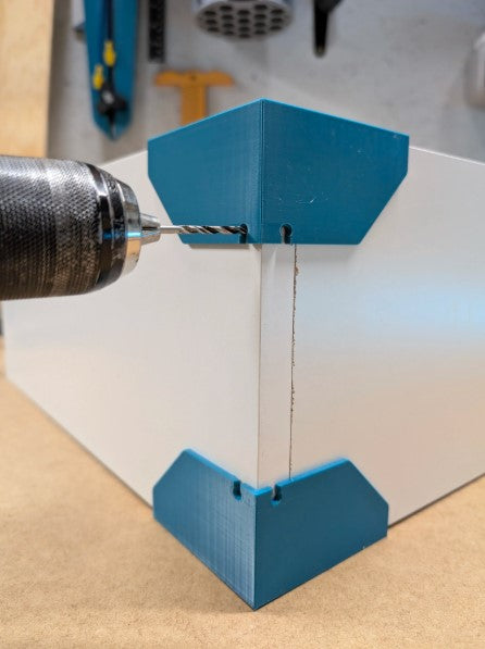 Woodworking Cabinet Assembly Jigs – 12mm, 15mm, 16mm, 18mm, 20mm Compatible Corner and Shelf Set