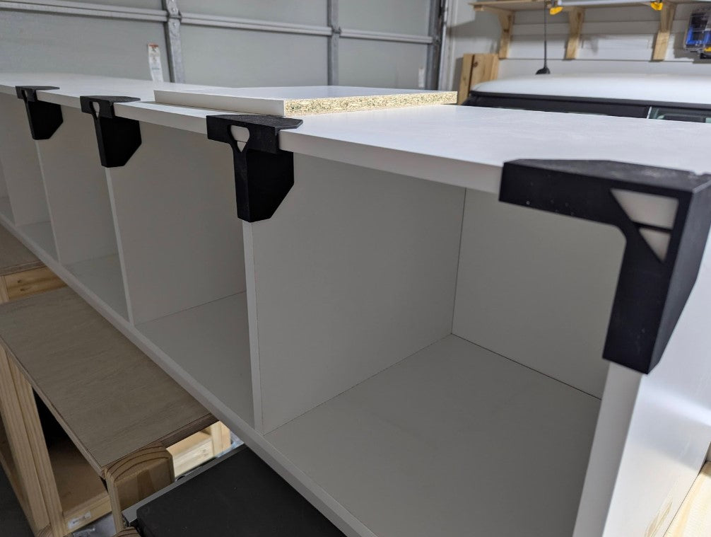 Woodworking Cabinet Assembly Jigs – 12mm, 15mm, 16mm, 18mm, 20mm Compatible Corner and Shelf Set