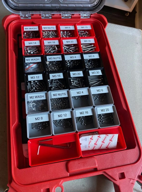 Niskoprofilowy zestaw wkładek do organizera Packout™ Compact – system organizacji (kompletny zestaw)